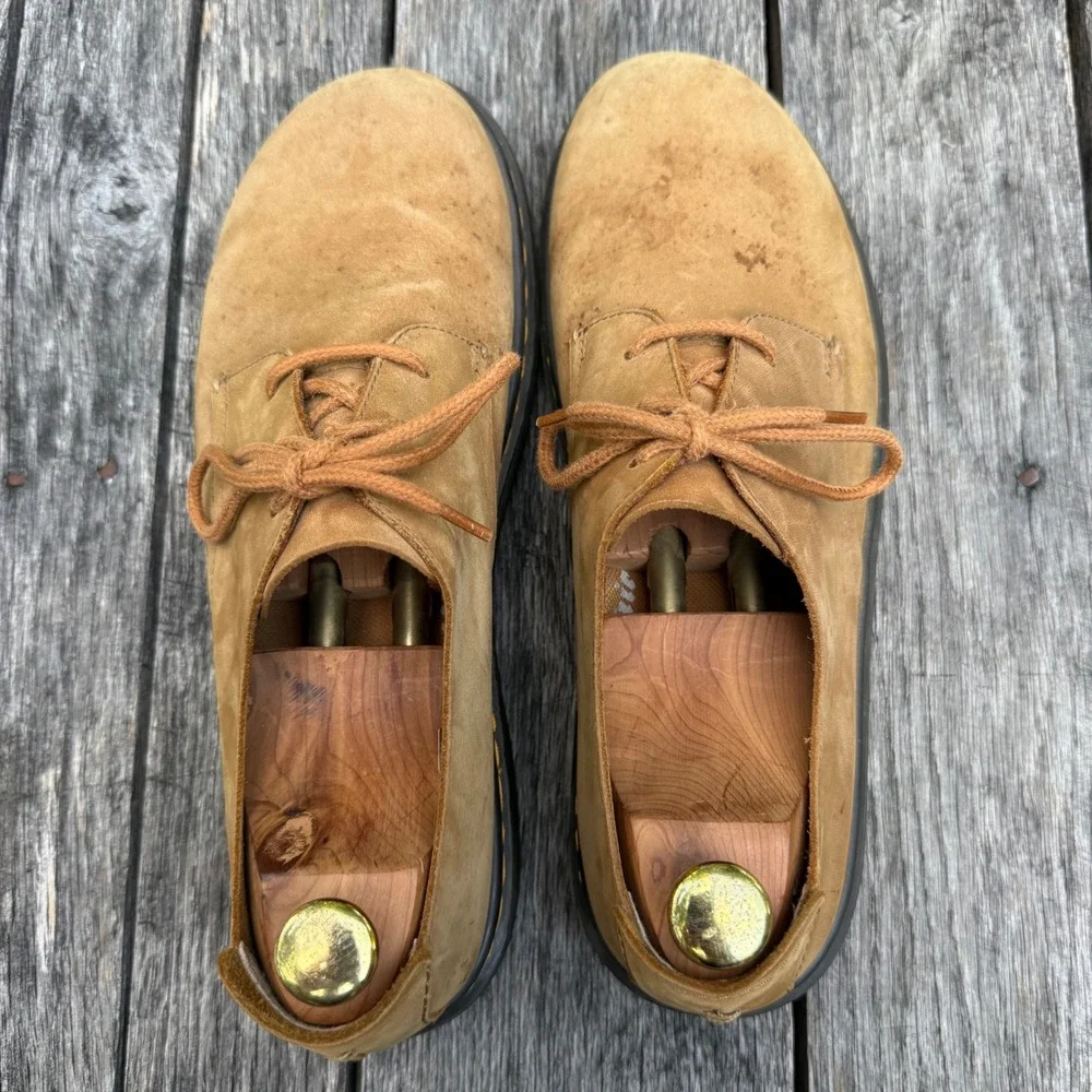 Dr. Martens Elsfield Tan Nubuck Leather Oxford Shoes Mens 11 AW501